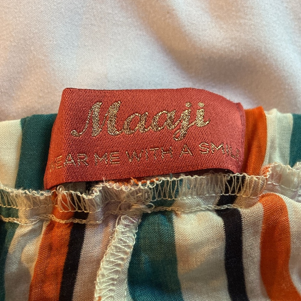 Maaji Carnival Candy Stripe Midi Skirt Size Small for beach or vacation - Picture 8 of 9